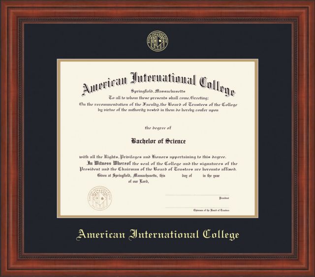 American International College Diploma Frame