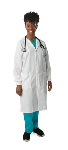 UNISEX LABCOAT LEFT WHITE 2X