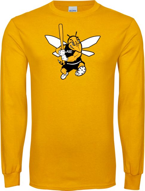 American International Long Sleeve T Shirt Baseball - Softball Mascot - ONLINE ONLY